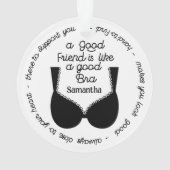 Schattige Best Friend cadeau, als een goede bh Ornament (achterkant)