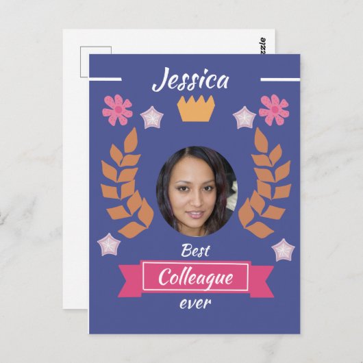 schattige beste collega ooit beste medewerker - ba briefkaart (Voorkant / Achterkant)