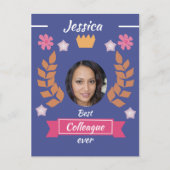 schattige beste collega ooit beste medewerker - ba briefkaart (Voorkant)