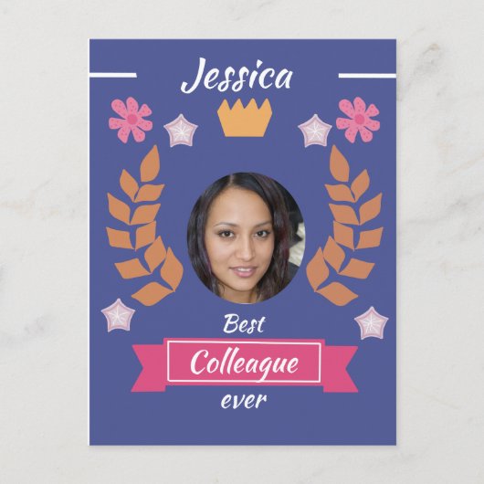 schattige beste collega ooit beste medewerker - ba briefkaart (Voorkant)