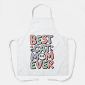 Schattige Beste Kattenmoeder Ooit All-Over Print S Schort (Voorkant)