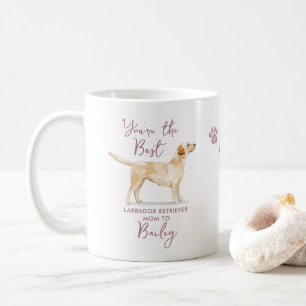 Schattige beste Labrador Retriever-hondmoeder Fo Koffiemok