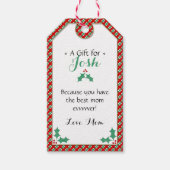 Schattige · Beste Mam Ooit · Liefde Mam · Voor Kin Cadeaulabel (Voorkant)