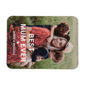 Schattige BESTE MAMA OOIT Hart Moederdag Foto Magneet (Horizontaal)