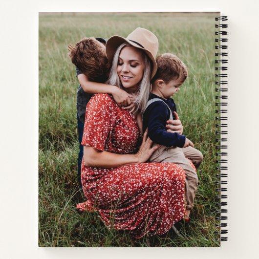 Schattige beste mama ooit hart Moederdag foto Notitieboek (Achterkant)