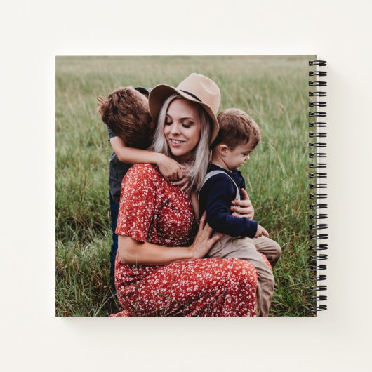 Schattige beste mama ooit hart Moederdag foto Notitieboek (Achterkant)