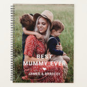 Schattige beste mama ooit hart Moederdag foto Planner (Voorkant)