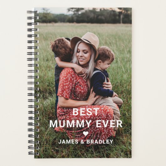 Schattige beste mama ooit hart Moederdag foto Planner (Voorkant)