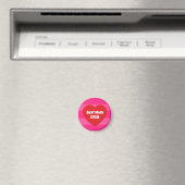 Schattige Beste Moeder Ooit Rode Hart en Roze Stre Magneet (Insitu (Vaatwasser))