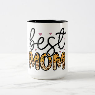Schattige Beste Moeder Tweekleurige Koffiemok