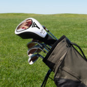 Schattige Beste moeder van Par Black and White Golfheadcover (Insitu)