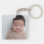Schattige Beste Opa Papa PopPop etc Foto Sleutelhanger (Achterkant)