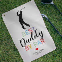Schattige Beste Papa Door Par Golf Handdoek