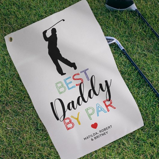 Schattige Beste Papa Door Par Golf Handdoek