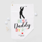Schattige Beste Papa Door Par Golf Handdoek (Insitu)