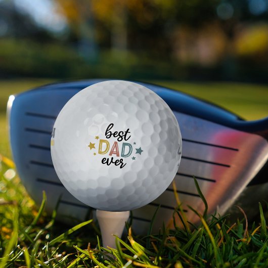 Schattige beste papa ooit golfballen