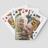 Schattige Beste Papa Ooit Speelkaarten (Achterkant)