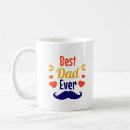 Schattige beste papa ooit typografie koffiemok