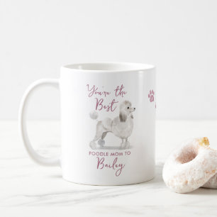 Schattige beste poedel hond moeder Illustratie e Koffiemok