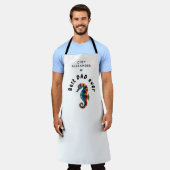 Schattige beste vader ooit kleurrijke zeepaardje v schort (Gedragen)