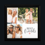 Schattige Beste Vrienden Bestie Script Fotocollage Cadeaudoosje<br><div class="desc">Een beste vrienden foto bewaardoos met ruimte voor 3 foto's. Personaliseer het met foto's van je vrienden en bewaar je memorabilia van je leuke tijden samen. Ontworpen voor u door Blackberry Boulevard.</div>