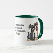 Schattige beste vrienden: Schattigee en lieve hond Mok (Voorkant rechts)