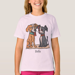 Schattige beste vrienden: Schattigee en lieve hond T-shirt