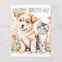 Schattige beste vrienden voor altijd briefkaart