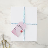 Schattige beste vriendin cadeaulabel (Met Touw)