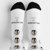 Schattige Beste Vriendin Foto Hart Sokken (Top)