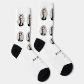 Schattige Beste Vriendin Foto Hart Sokken (Rechts)