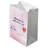 Schattige beste vriendin medium cadeauzakje (Voorkant Gekanteld)