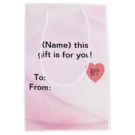 Schattige beste vriendin medium cadeauzakje