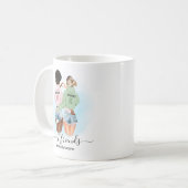 Schattige beste vriendinnen BFF-monogram Koffiemok (Voorkant links)