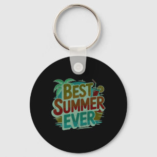 Schattige beste zomer ooit surfende meisjes vakant sleutelhanger