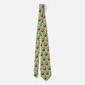Schattige betegeld appelmotief fruit stropdas (Achterkant)