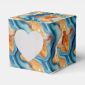 Schattige betegeld faux agate tegelpatroon bedankdoosjes (Voorkant Zijde)