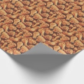 Schattige betegeld gebakken kippepatroon cadeaupapier (Hoek)