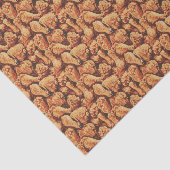 Schattige betegeld gebakken kippepatroon tissuepapier (Detail)