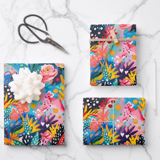 Schattige betegeld Japans patroon Inpakpapier Vel (Voorkant)