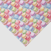Schattige betegeld macarons patroon tissuepapier (Detail)