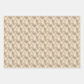 Schattige betegeld Pampas Grass patroon Inpakpapier Vel (Voorkant)