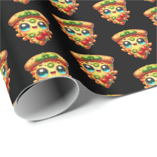 Schattige betegeld pizzafeest cadeaupapier
