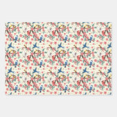 Schattige betegeld vogelliefhebbers feest inpakpapier vel (Voorkant)