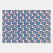 Schattige betegelde eenhoorn patroon meisjes parti inpakpapier vel (Voorkant 3)