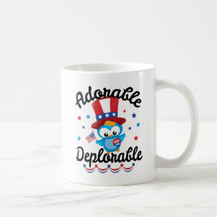Schattige betreurenswaardige open trump 2016 koffiemok