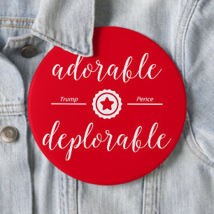 Schattige betreurenswaardige politieke Button Pin 