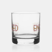 Schattige Betrokken namen toevoegen Bruiloft Whisky Glas (Rechts)