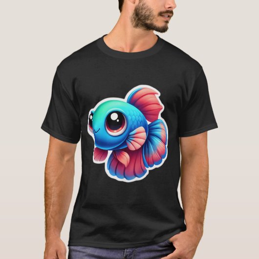 Schattige Betta Vis T-shirt (Voorkant)