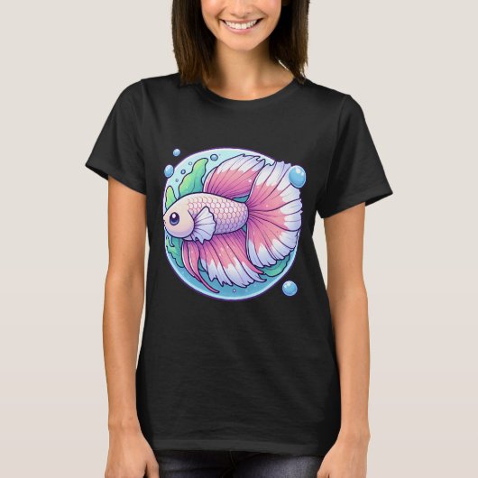 Schattige Betta Vis T-shirt (Voorkant)